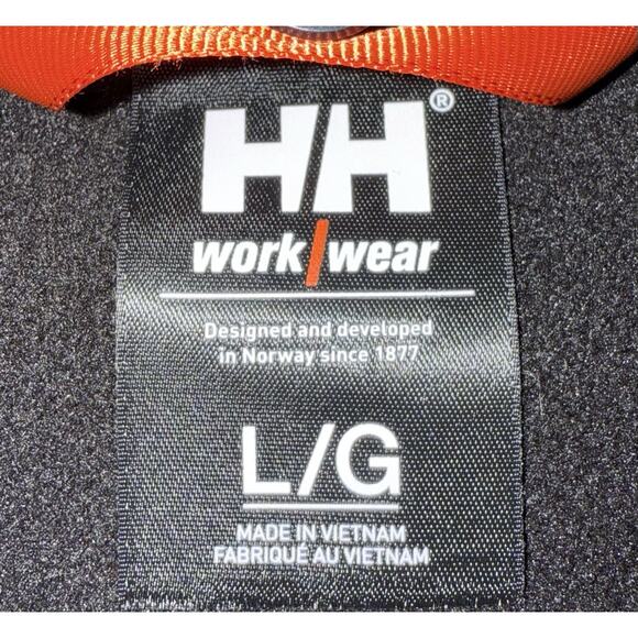 Helly Hansen Workwear Jacket Men’s Large Black Full Zip Recycled Polyester - Picture 2 of 13